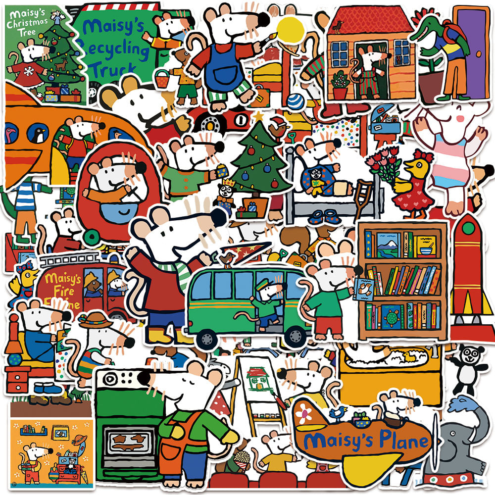 Adesivos Maisys Waterproof Vinyl Anime 50 Unidades/lote 5-7 Cm