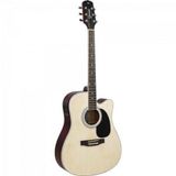 Violao Eletroacustico Aco Gdc-1 Ceq Natural Satin Giannini