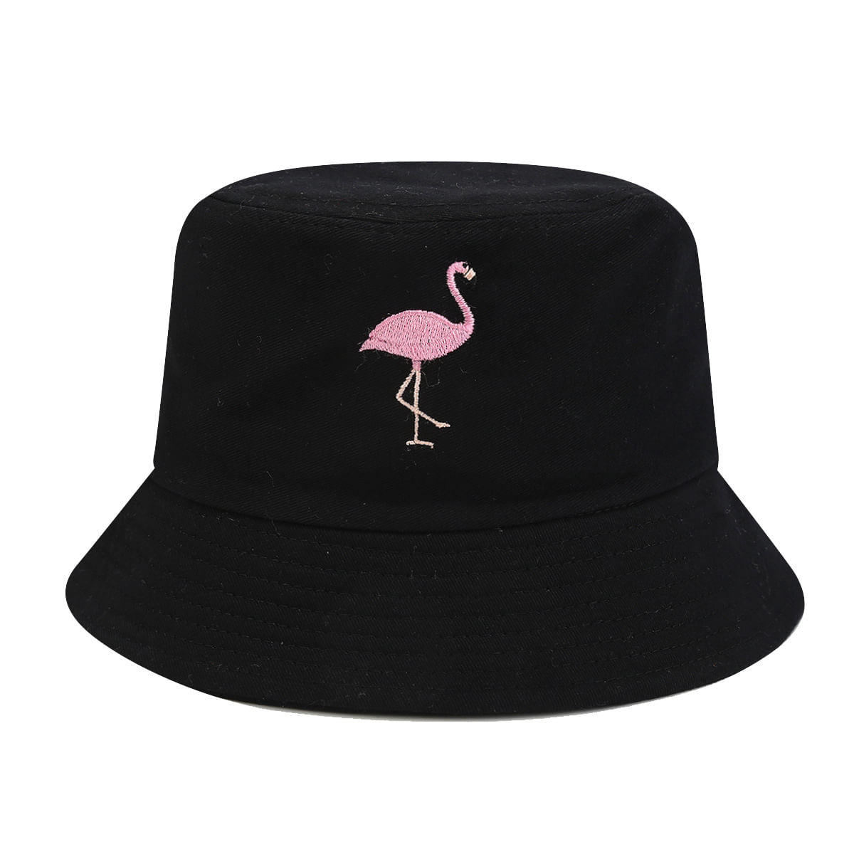 Bucket Hat Flamingos Anime Unissex Casual Beach Fisherman's S