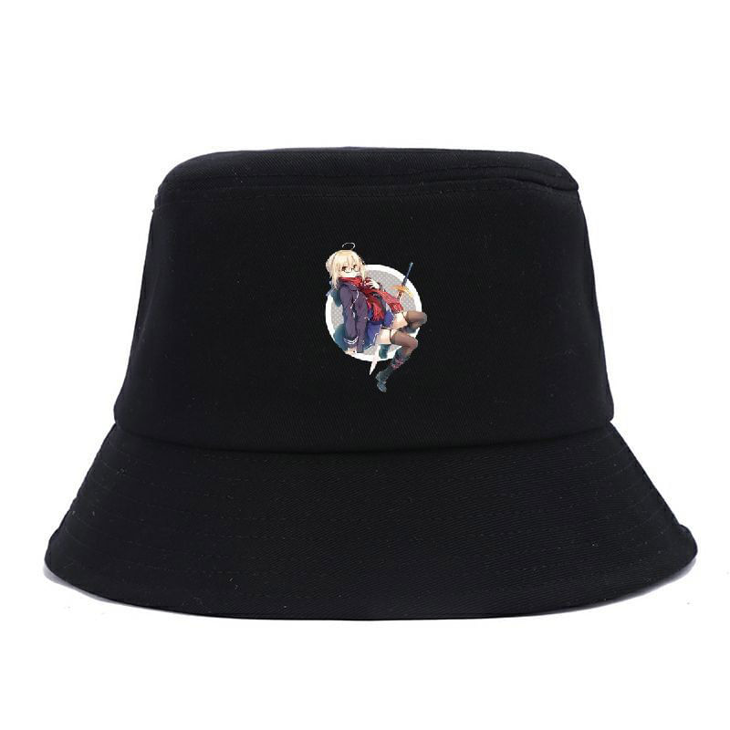 Bucket Hat Fates Zeros Anime Unissex Casual Beach Fisherman's