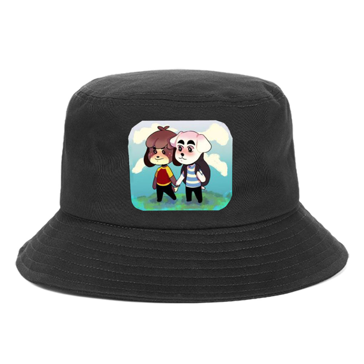 Bucket Hat Animals Crossings Anime Protection Algodão