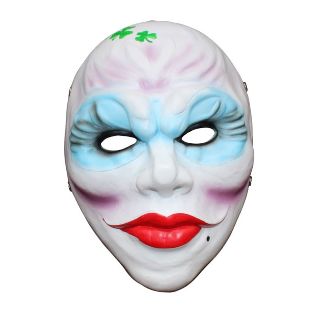 Máscara De Cosplay De Halloween Paydays Creepy Headgear Resin