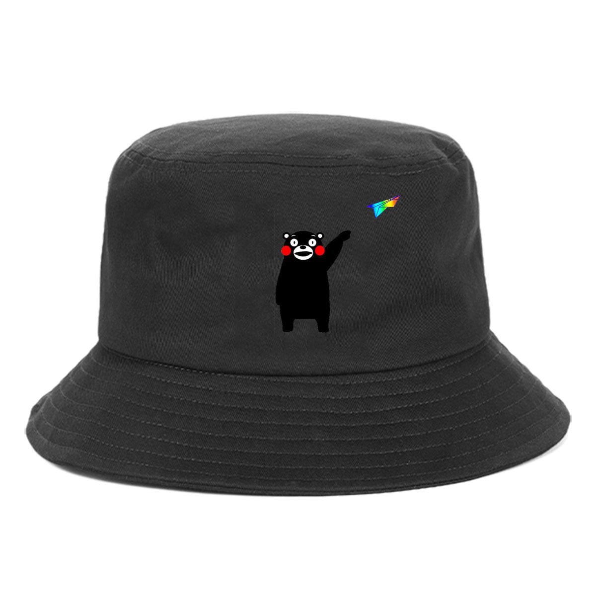 Proteção Solar Bucket Hat Kumamons Anime Para Adultos
