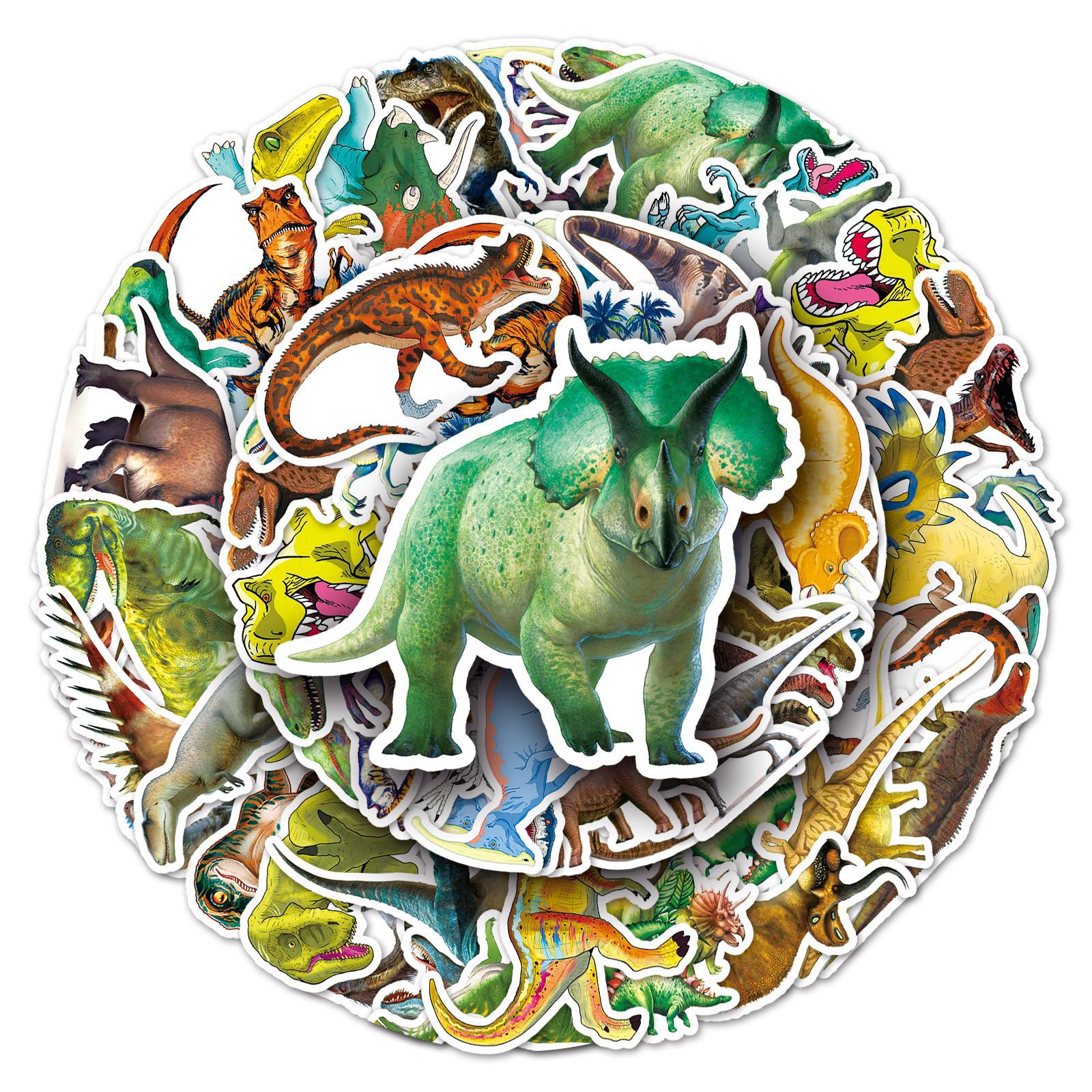 Pacote De Adesivos Dinosaur Anime Waterproof Vinyl 50 Unidades