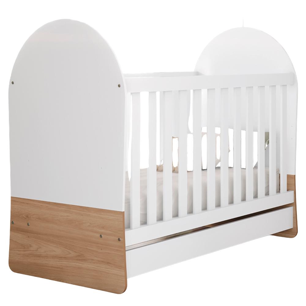 Berco Mini Cama Grade Fixa 133x69 Cm Magia Branco Jequitiba Hp Henn