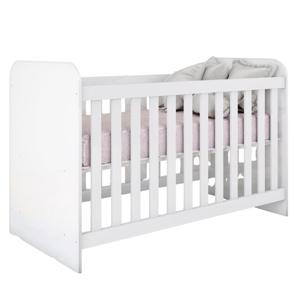 Berco Infantil Grade Fixa 133x66 Cm Labirinto Branco Henn