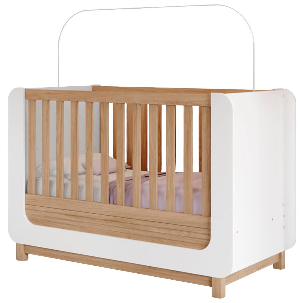 Berco Mini Cama Grade Fixa 146x78 Cm Aconchego Branco Jequitiba Hp Henn