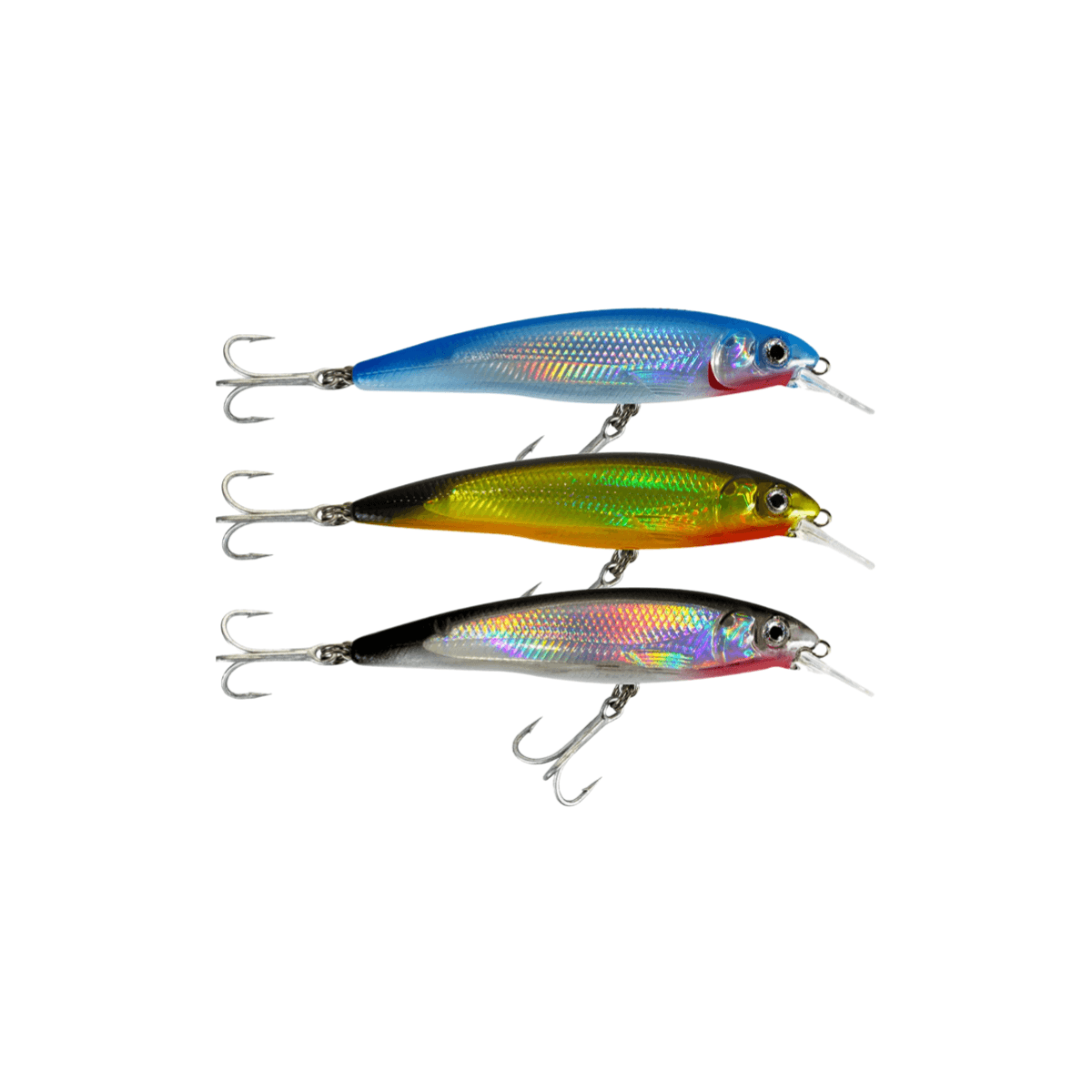 Kit Isca Artificial Lori Fatal 75 Meia Água 8.5g Holográfica 3un