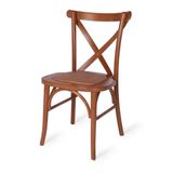 Cadeira de Madeira Espanha Assento em Rattan Empilhável