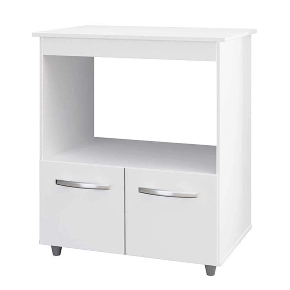 Balcao Multiuso C/ Tampo 83 Cm 2p Angela Branco Mobbs