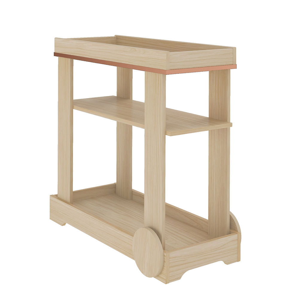 Carrinho Bar 1 Prateleira Rodízios Funcionais Mdf Artely Móveis