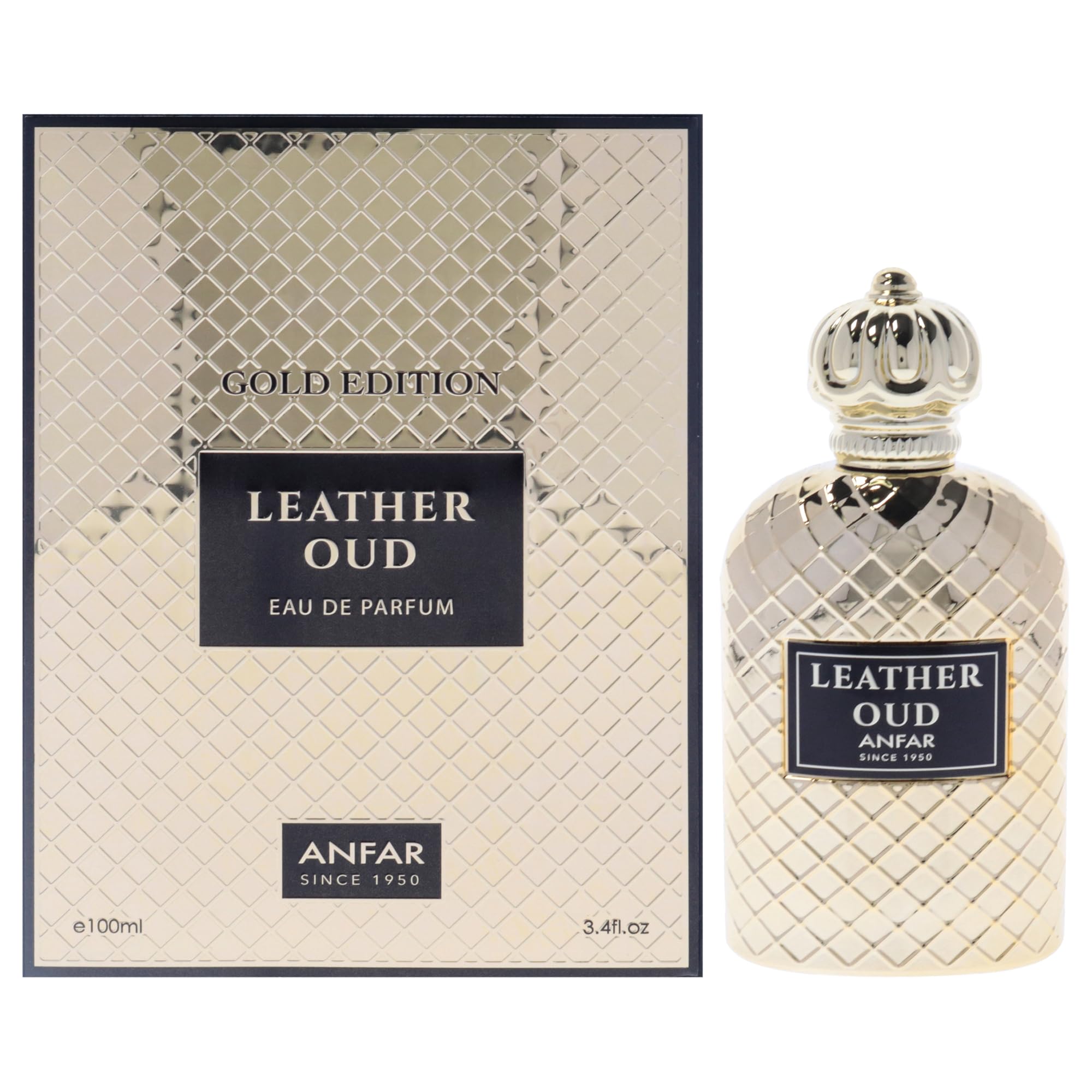 Perfume Anfar Leather Oud Gold Edition Edp 100ml Para Homens