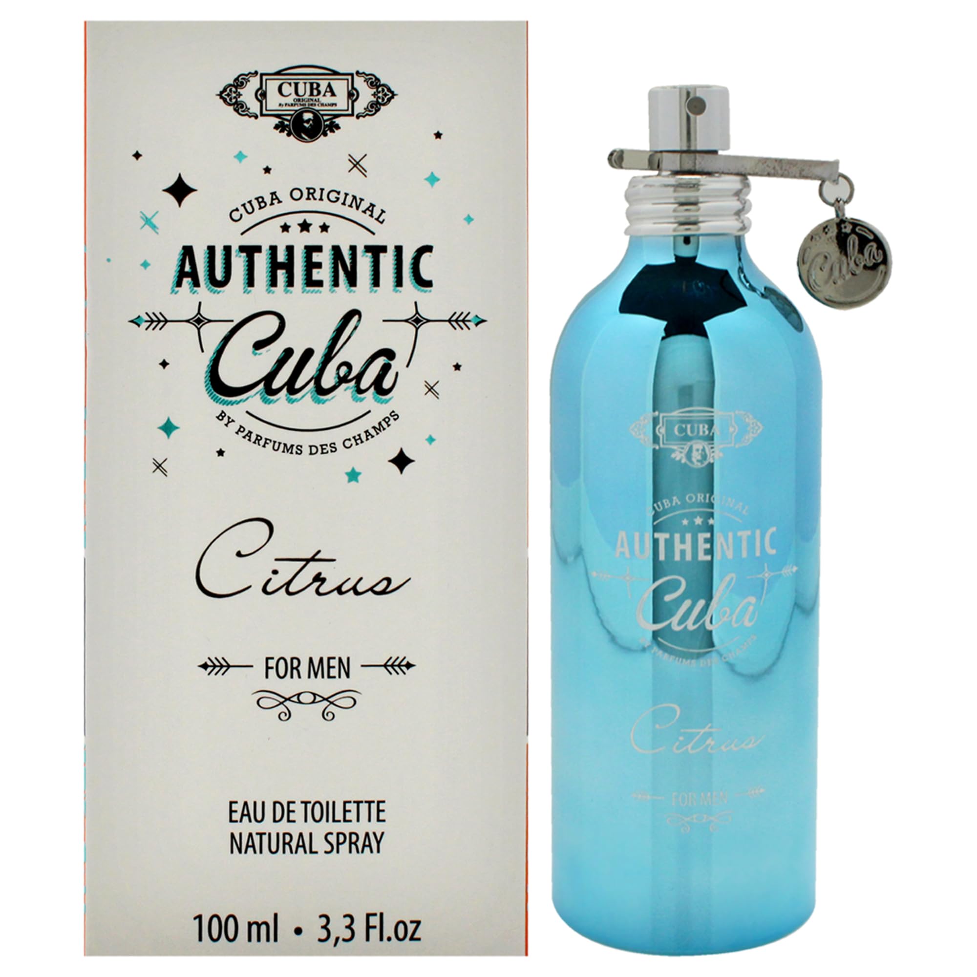 Perfume Cuba Authentic Citrus Para Homens Edt 100ml