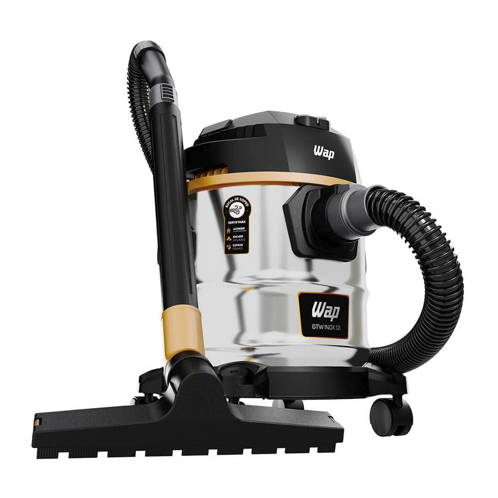 Aspirador De Pó E Água Wap Gtw 1600w 12l Com Função Sopra Folhas