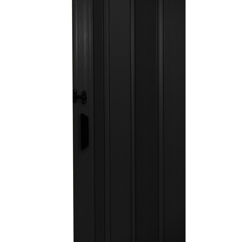 Porta Sanfonada De Pvc 210cm X 70cm Belplast Preto Preto - imagem 5