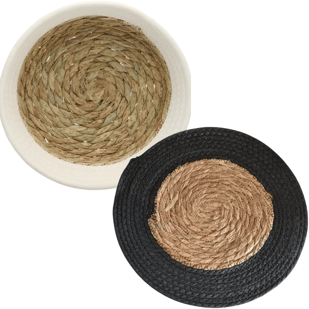 Lugar Americano Redondo Corda E Palha - Cores Sortidas - Clink Clink