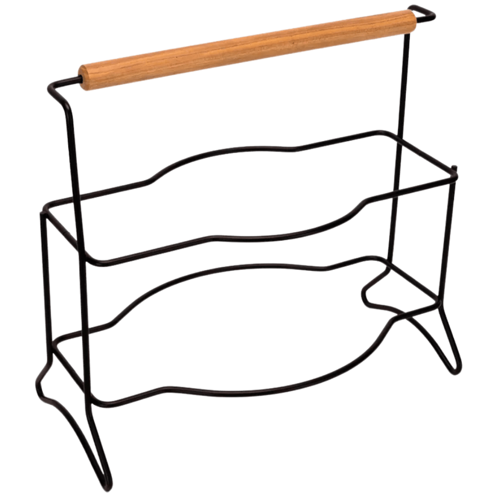 Suporte Para Pratos Duplo Black - Linha Eco Design - Arthi Arthi Inox