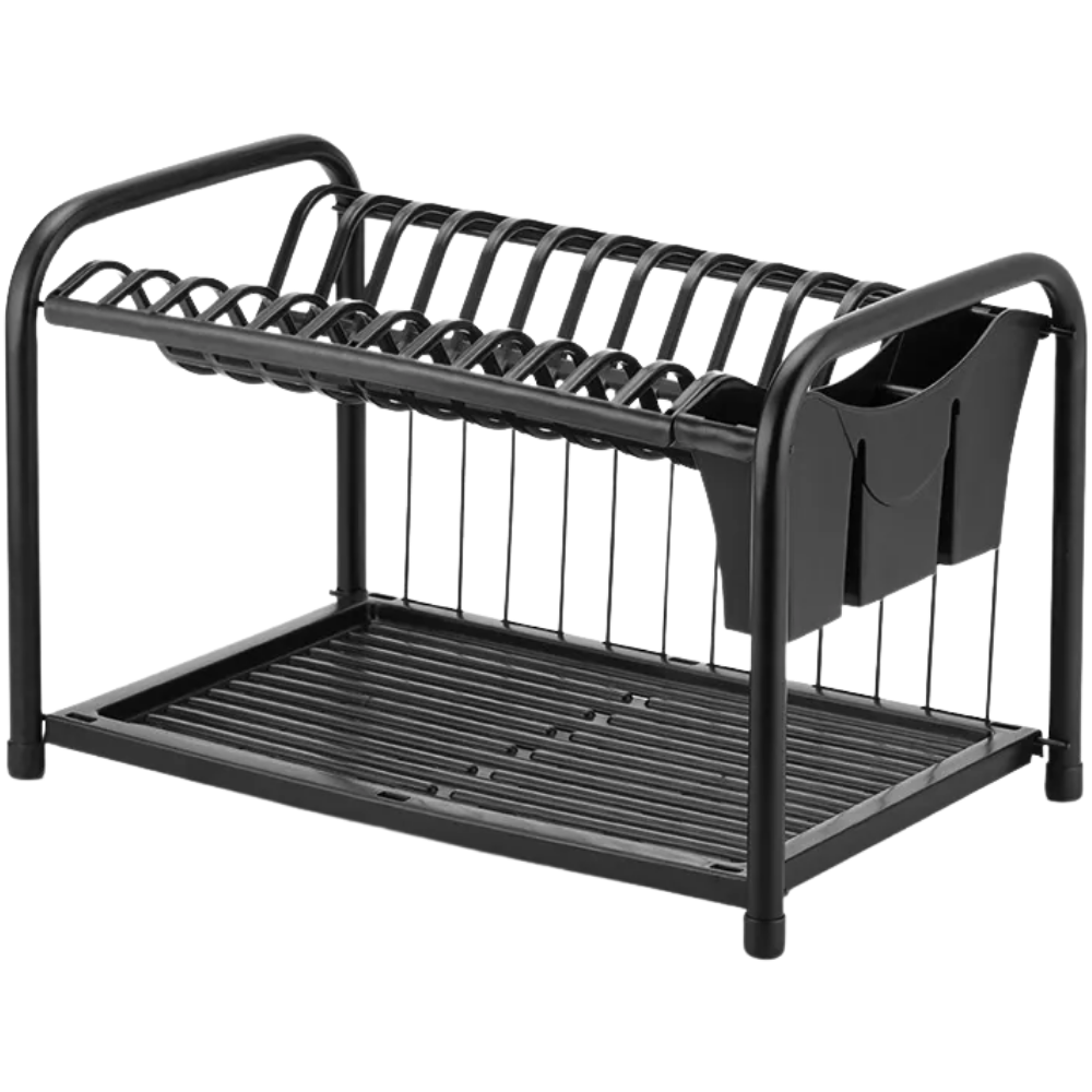 Escorredor Gaivota Duplo 42,2x27,2x26,8 - Arthi - Preto Arthi Inox