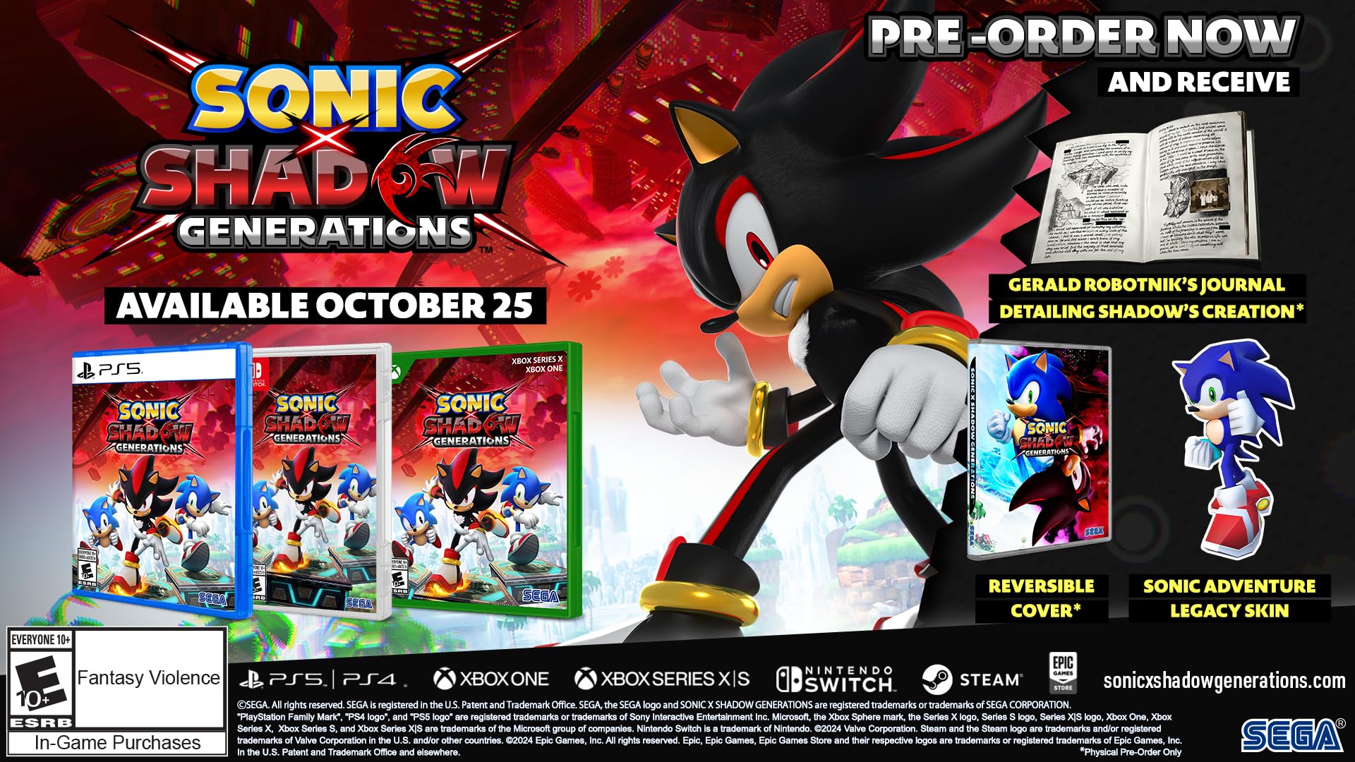 Jogo Eletrônico Nintendo Switch Sonic X Shadow Generations - Carrefour