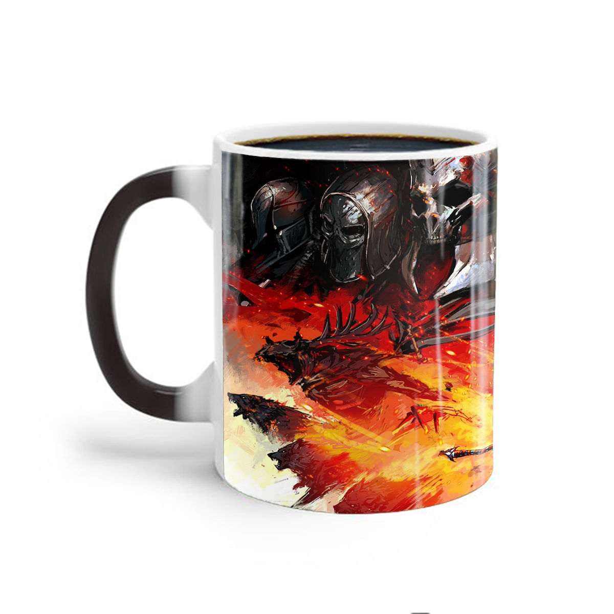 Caneca Magic Mug Witchers 3, Café Que Muda De Cor, 400 Ml, Cerâmica