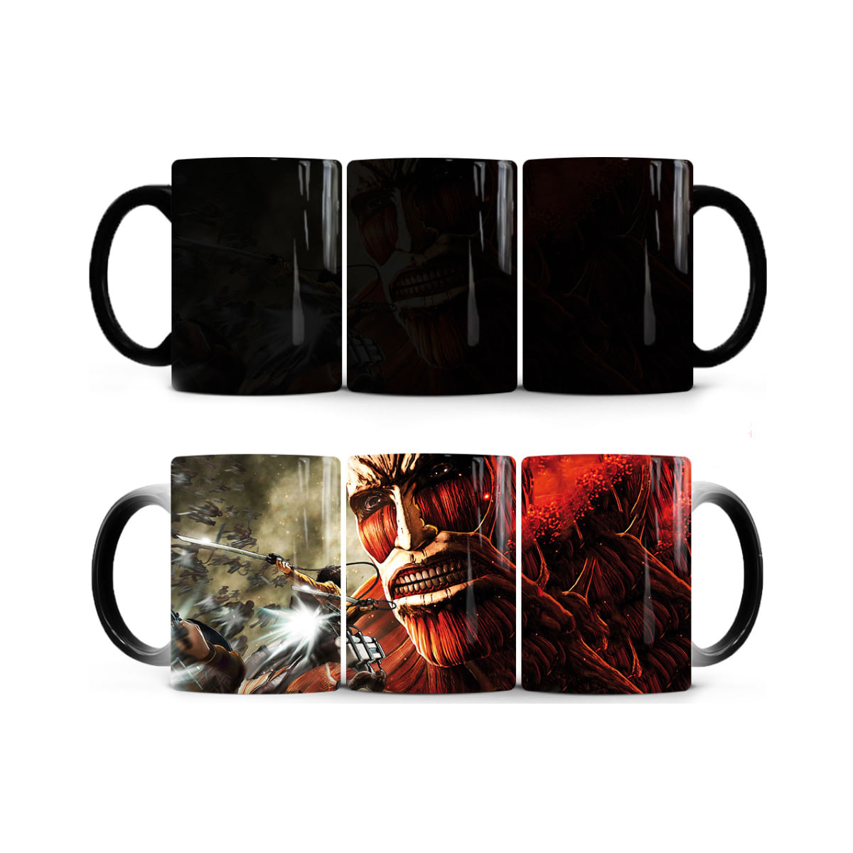 Mudança De Cor Do Anime Da Caneca De Café Attack On Titans Erens Jaegers