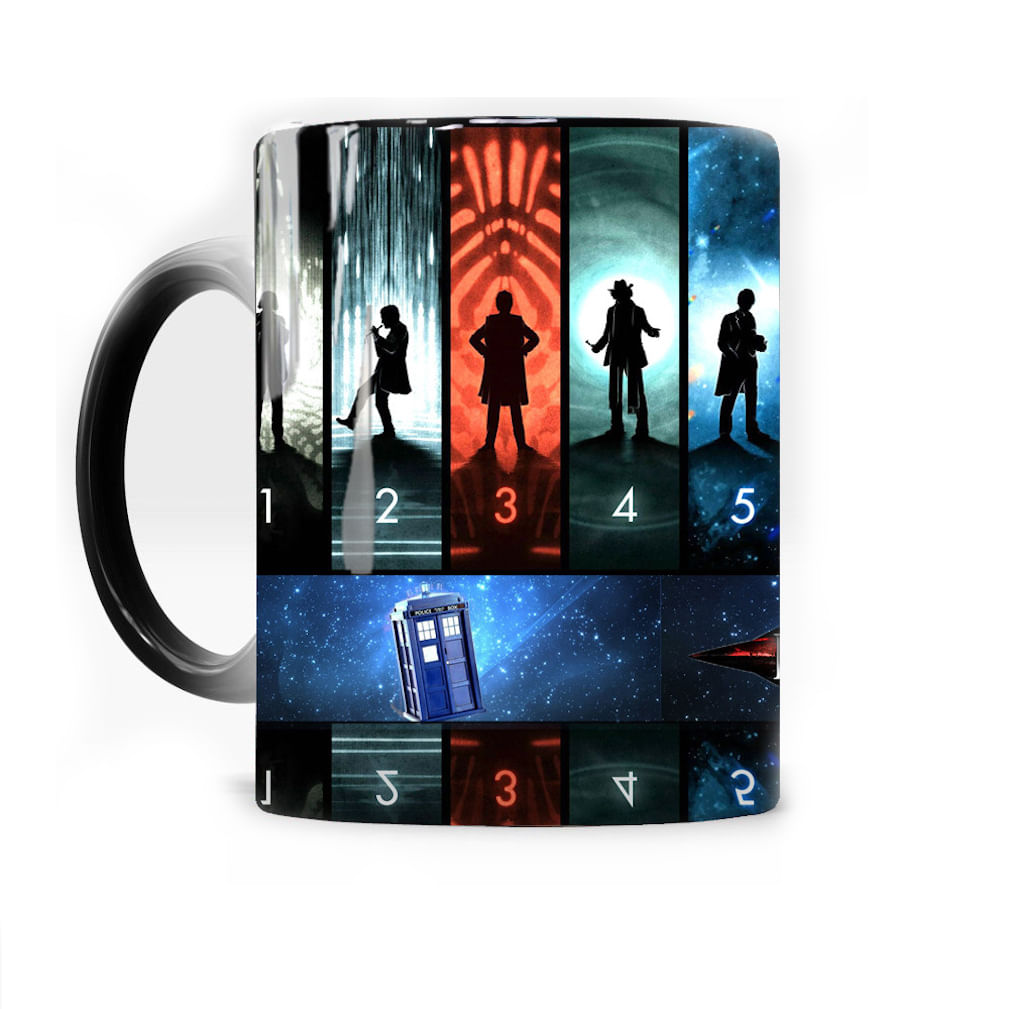 Caneca De Café Térmica De Cerâmica Que Muda De Cor Doctor Who