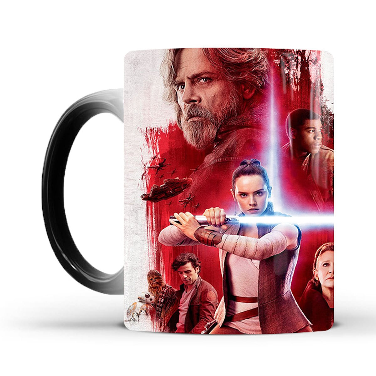 Caneca Mágica Obis Wans Kenobis De 400 Ml De Cerâmica Que Muda De Cor