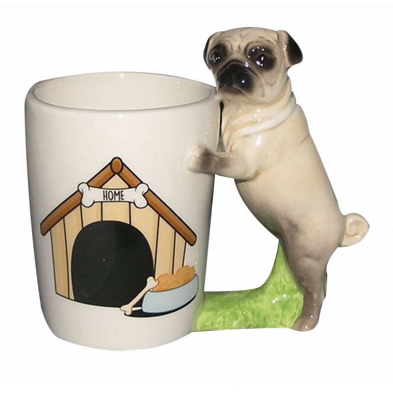 Caneca De Café Puppy Dog Ceramic Novelty Para Casa 300ml
