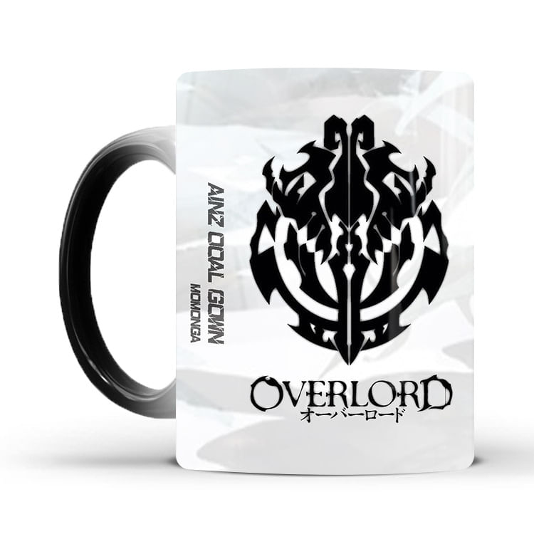 Caneca De Café Overlords Anime Color Changing 350 Ml De Cerâmica