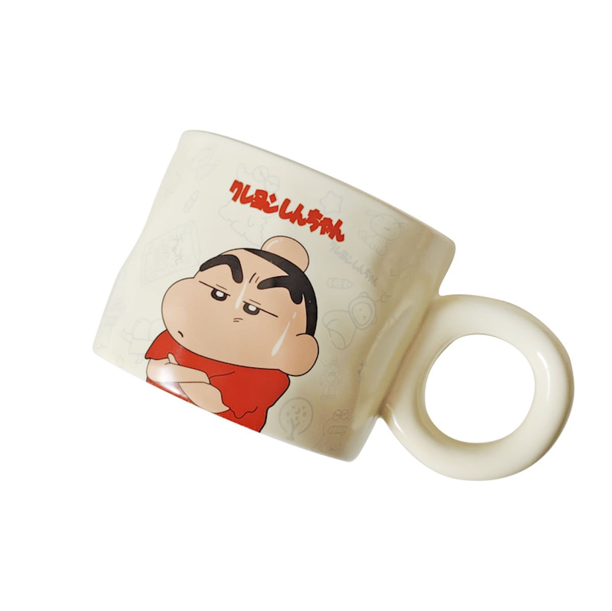 Caneca De Café Em Cerâmica Crayons Shins Chans 350ml Novelty