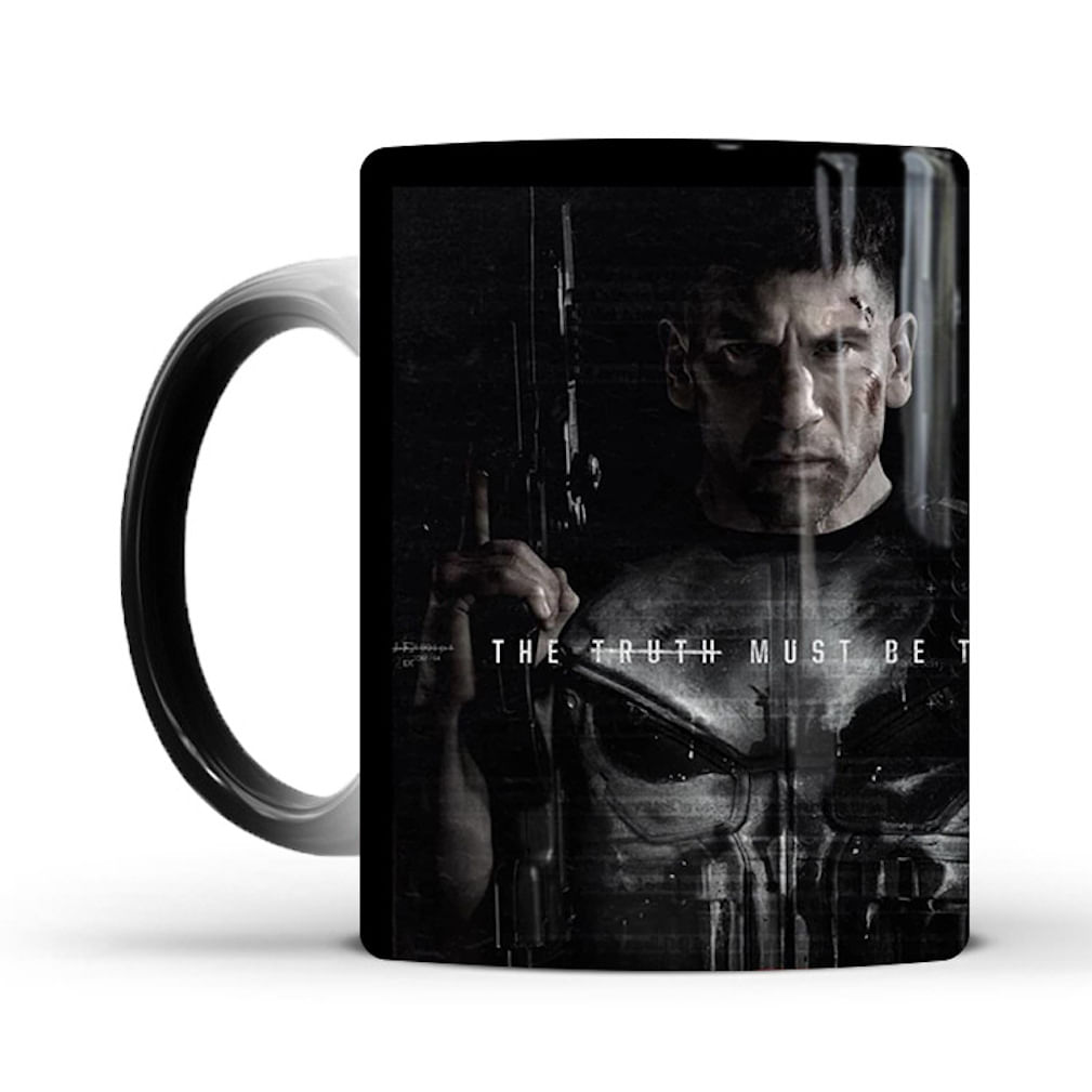 Chá De Café Cerâmico Mug Punishers Que Muda De Cor 330 Ml