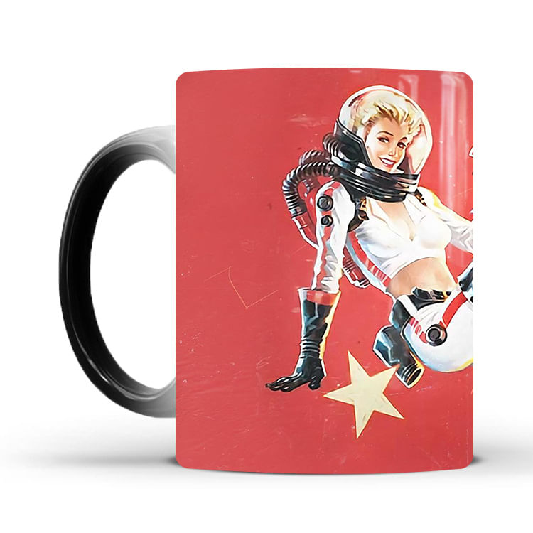Caneca De Café Color Changing Fallouts Anime 350ml Ceramic
