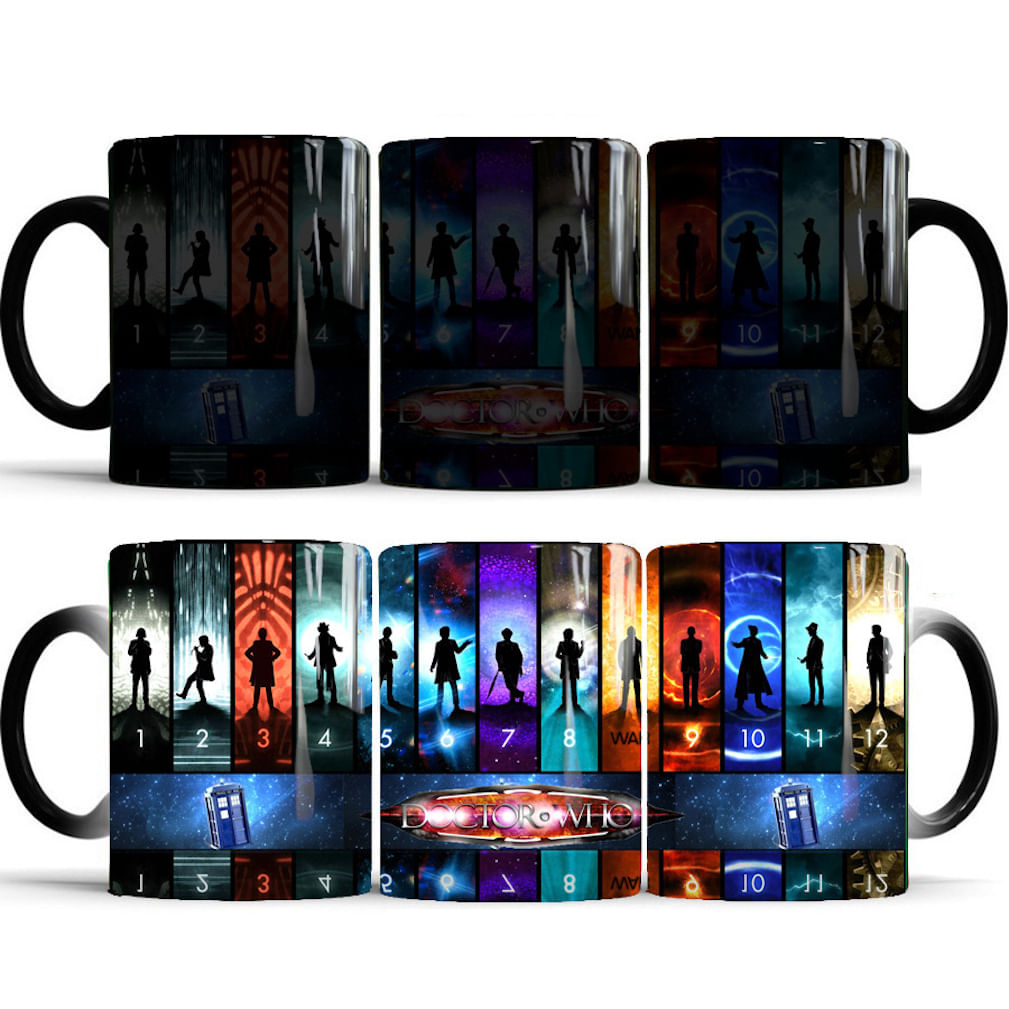 Caneca De Café Térmica De Cerâmica Que Muda De Cor Doctor Who
