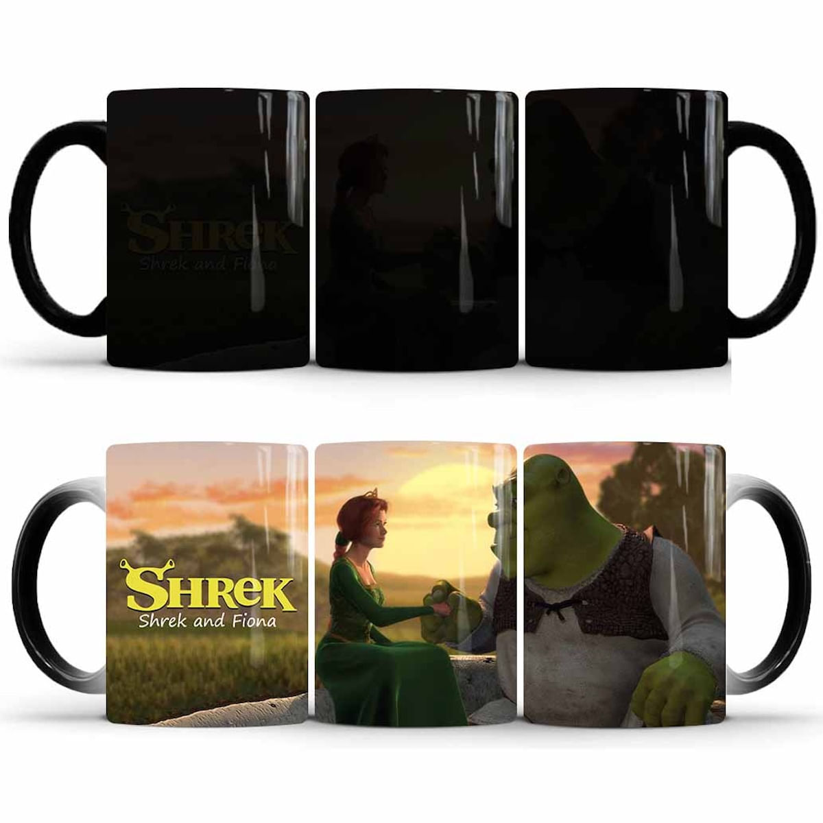 Caneca Shreks Magic Mugs Chávena De Chá De 400 Ml De Cerâmica Que Muda De Cor
