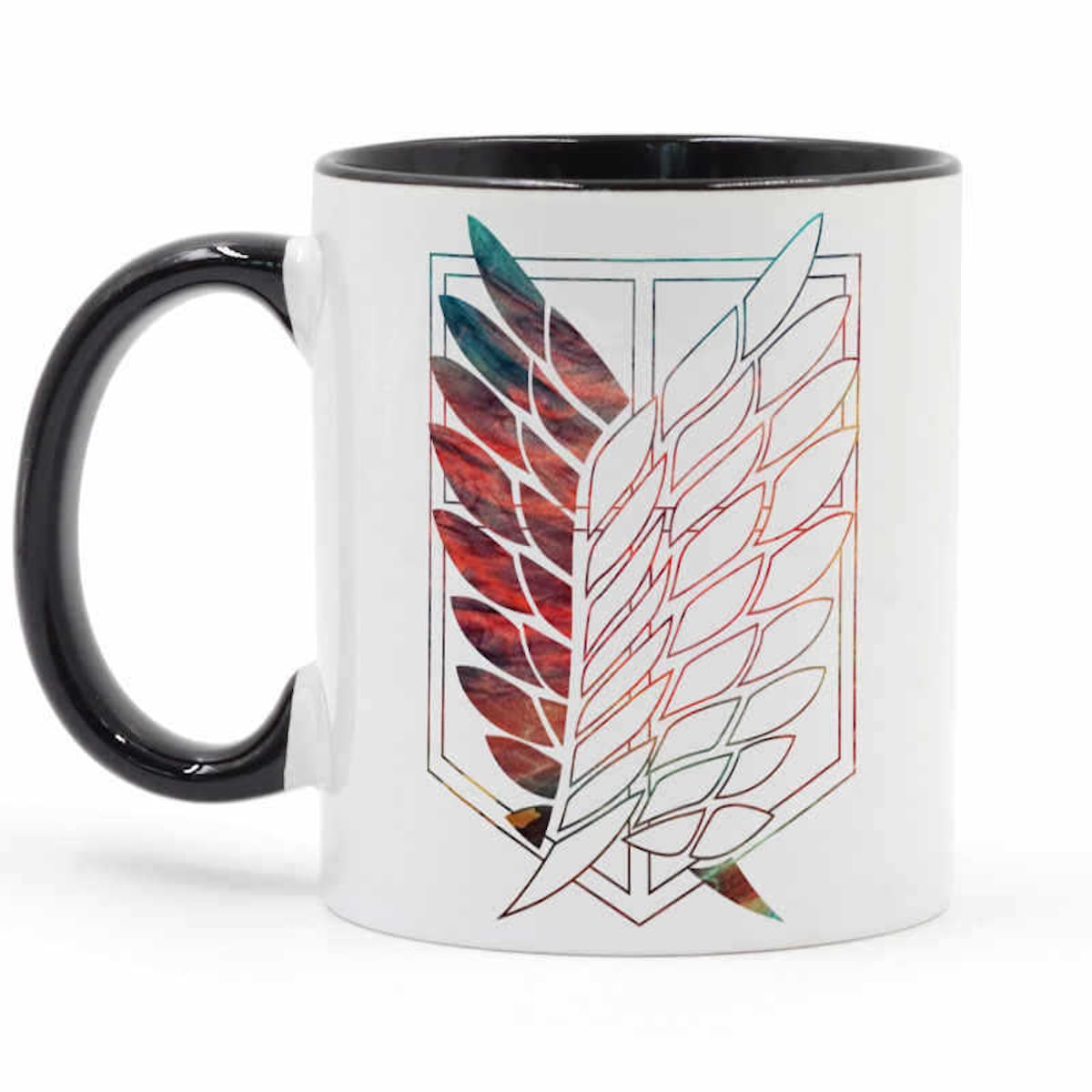 Caneca Attack On Titans Scouts Regiments Cerâmica 350 Ml