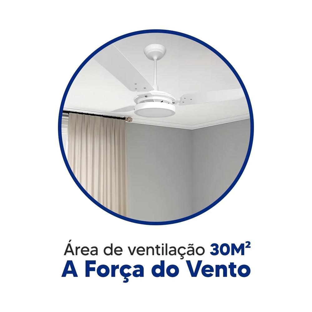 Ventilador De Teto Ventex Valen Led Plus 180w 220v Branco - Carrefour