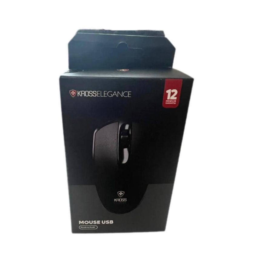 Mouse Kross Elegance Ke-m099 Óptico Usb Preto 1000 Dpi - Preto - imagem 5