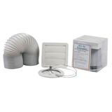 Kit Exaustor de Coifa e Secadora de Roupas Westaflex, 125 mm