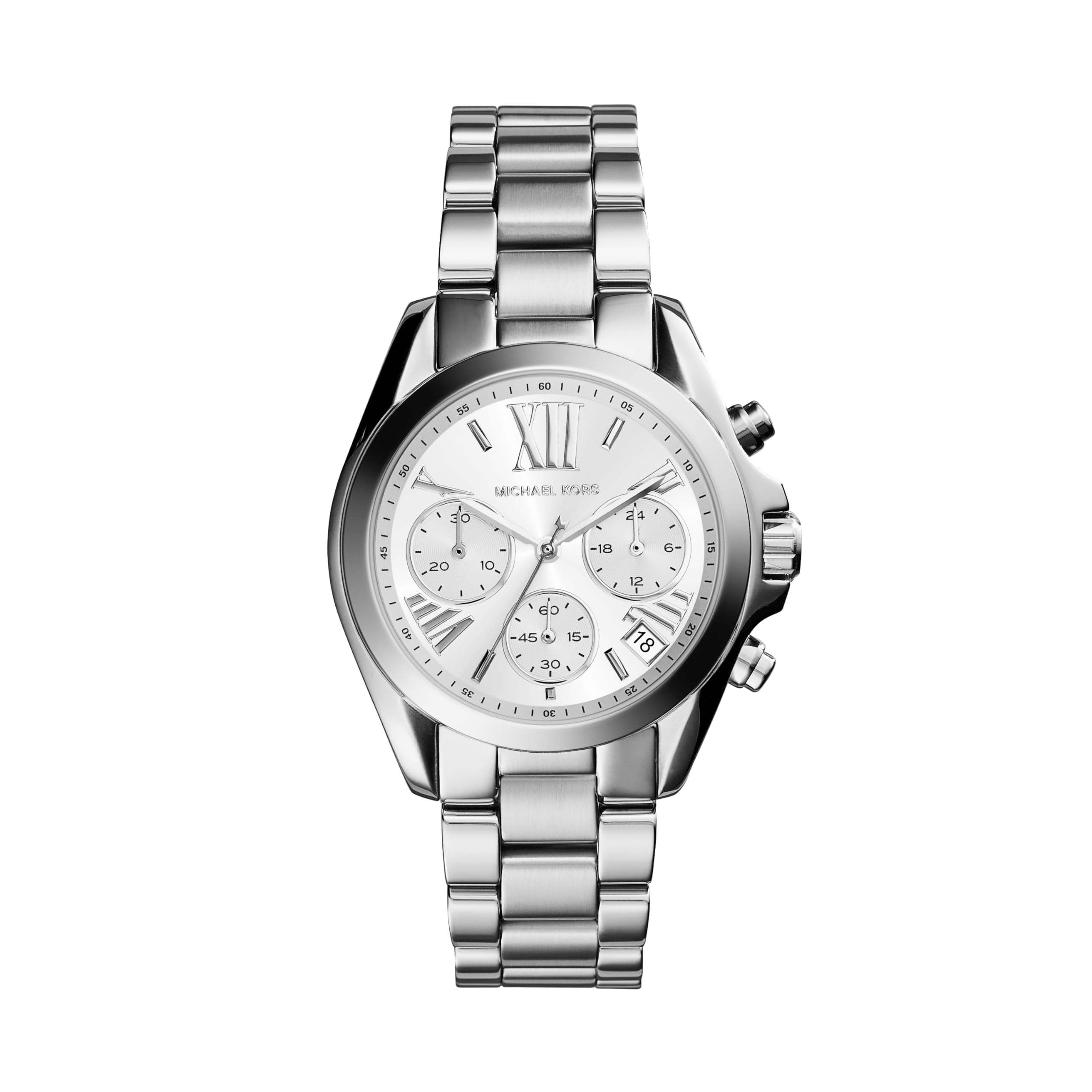 Michael Kors Mini Bradshaw Feminino Silver-tone Watch Mk617