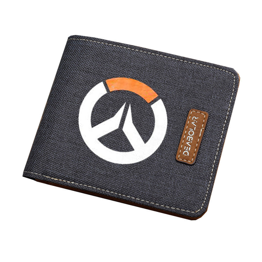 Carteira Overwatch Anime Characters Slim Bifold Canvas