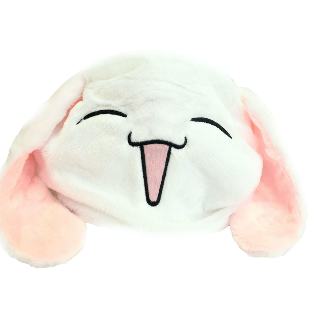 Boné De Sol Hat Wing White Plush Anime Cartoon Cosplay Unissex