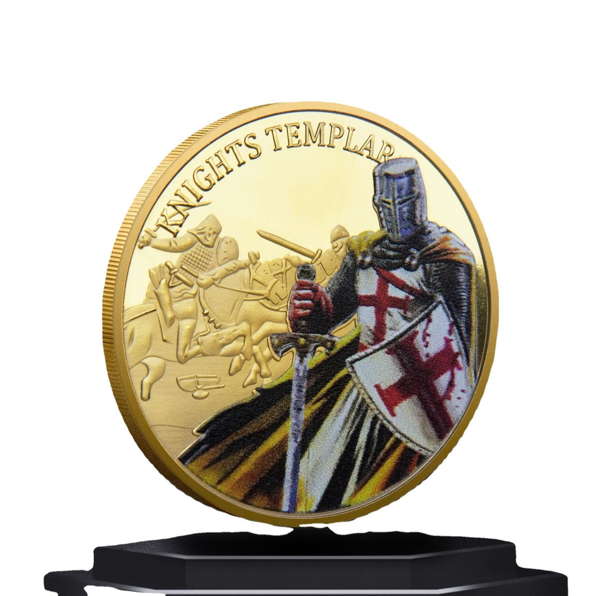Anime Comemorativo Coin Knights Templar Armor 30g 4cm