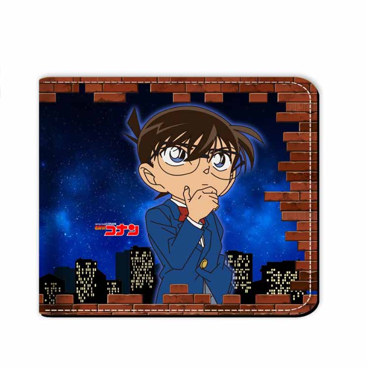 Wallet Detectives Conan's Edogawa Anime Characters Pu Leather