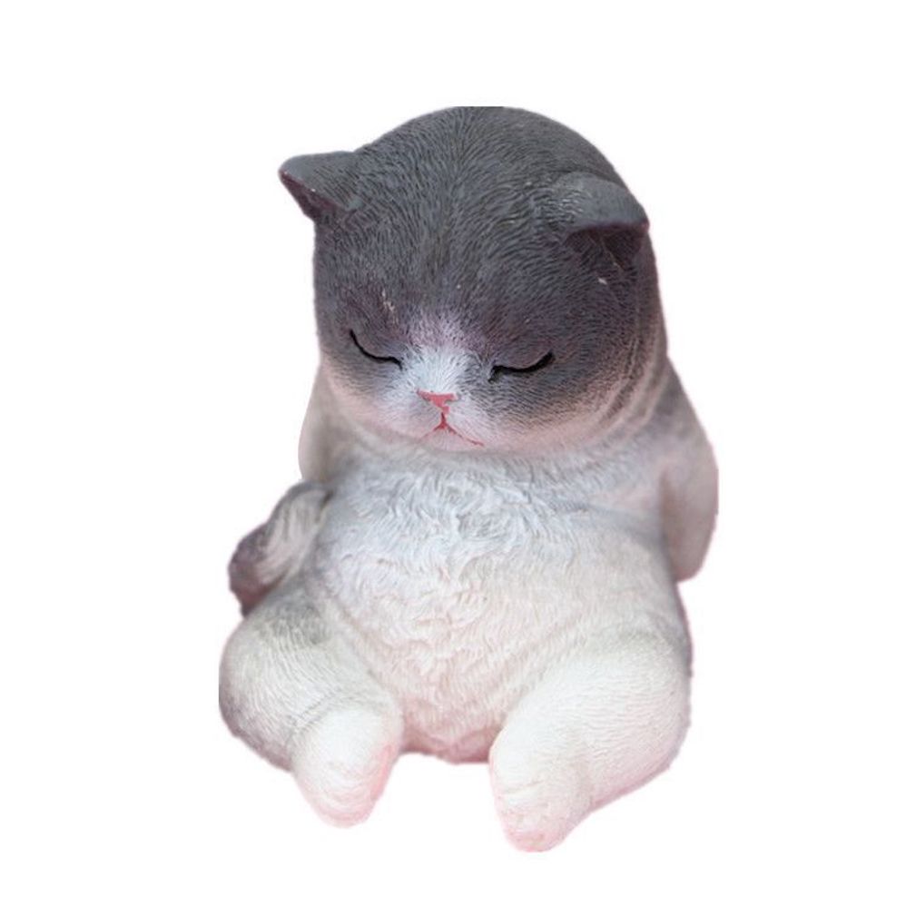 Piggy Bank Sleeping Cat Para Crianças, Moeda, Caixa De Dinheiro, Plástico