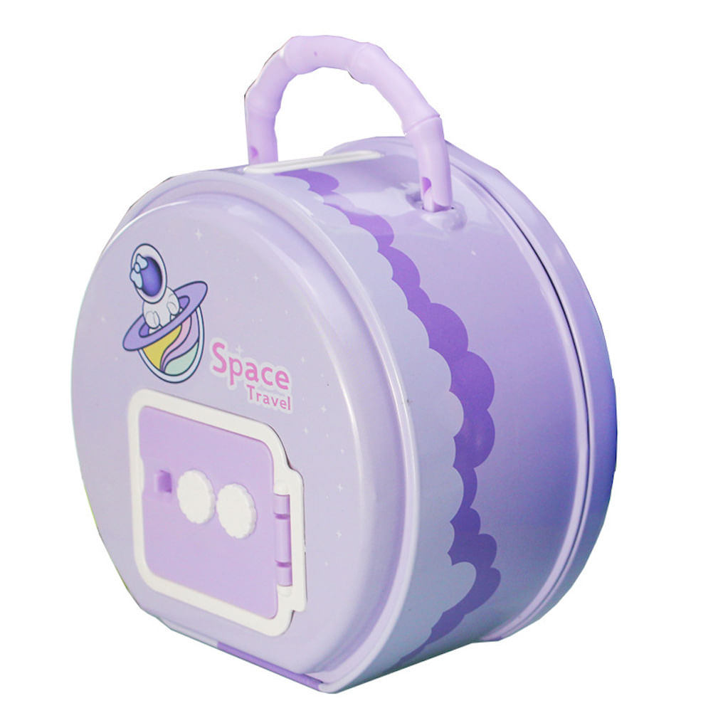 Senha De Astronauta Piggy Bank Para Crianças Metal 15x9x14cm