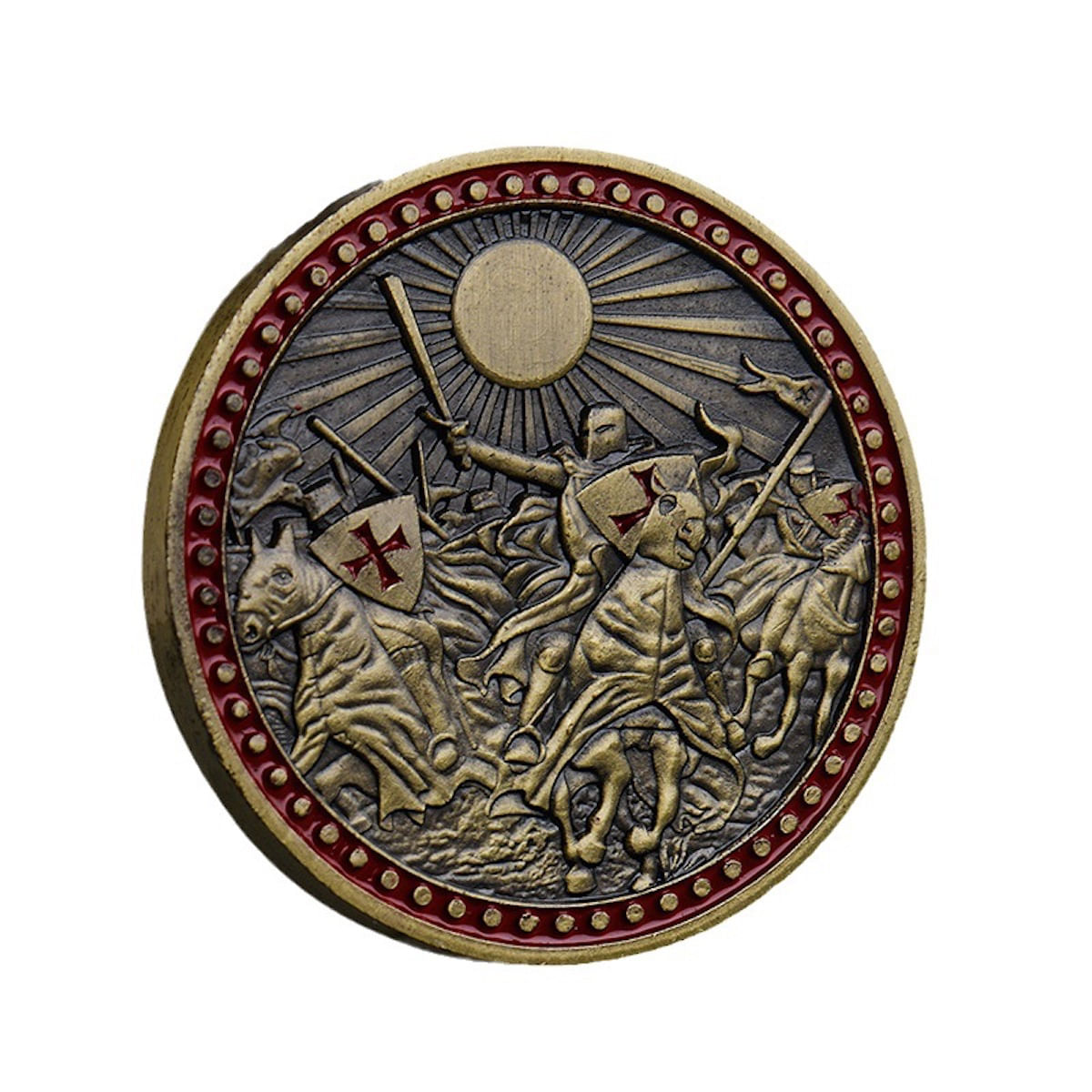 Emblemas Comemorativos Coin Crusader E Medalhas De Anime 35g 4cm