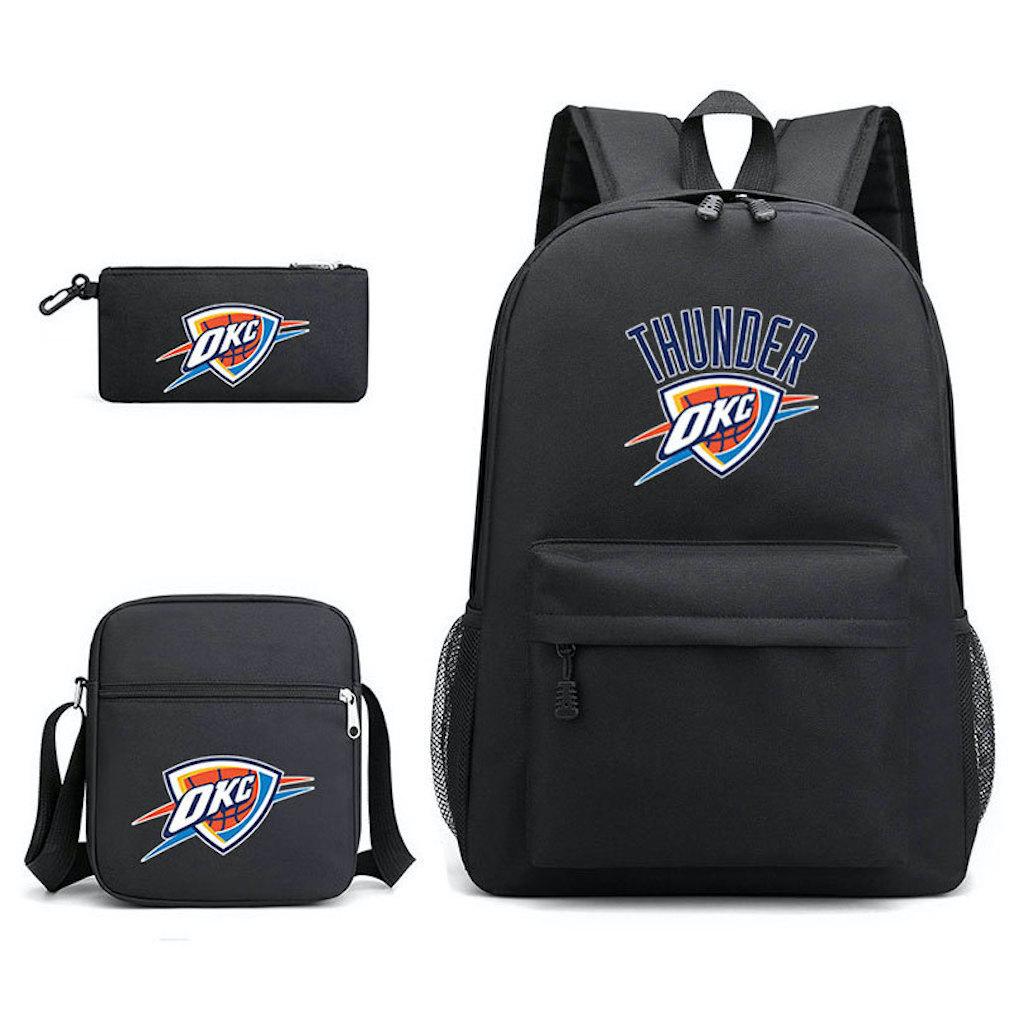 Conjunto De Mochilas Escolares Oklahoma City Thunder Basketball Star, 3 Unidades