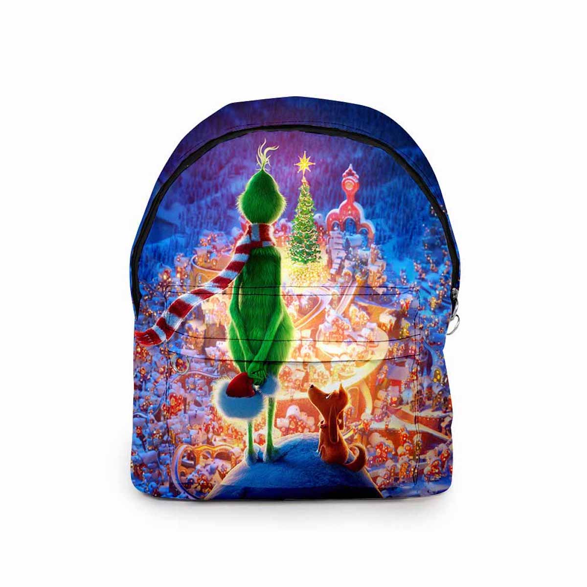 Mochila Grinch Christmas Cartoon Kids School 34x17x43cm
