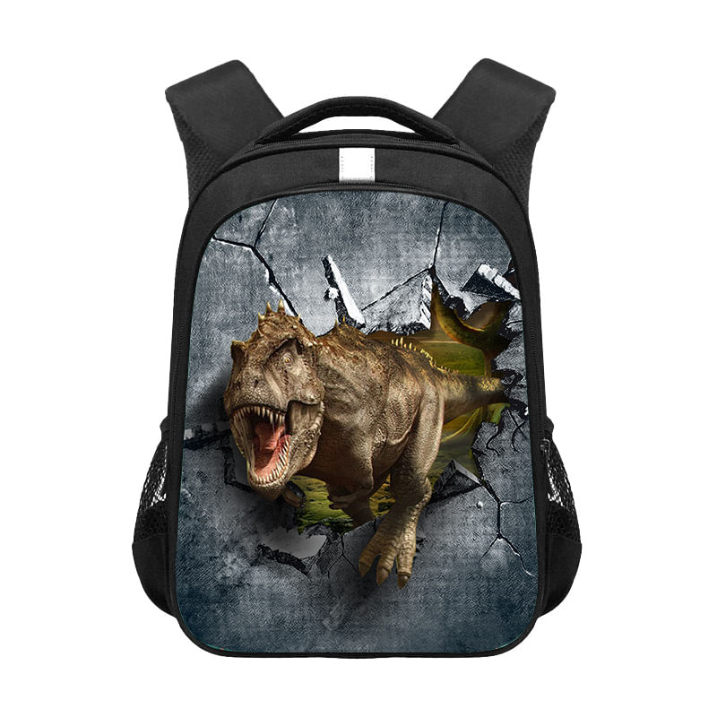 Mochila Dinosaurs Anime School Bag Para Estudante 26x13x36cm