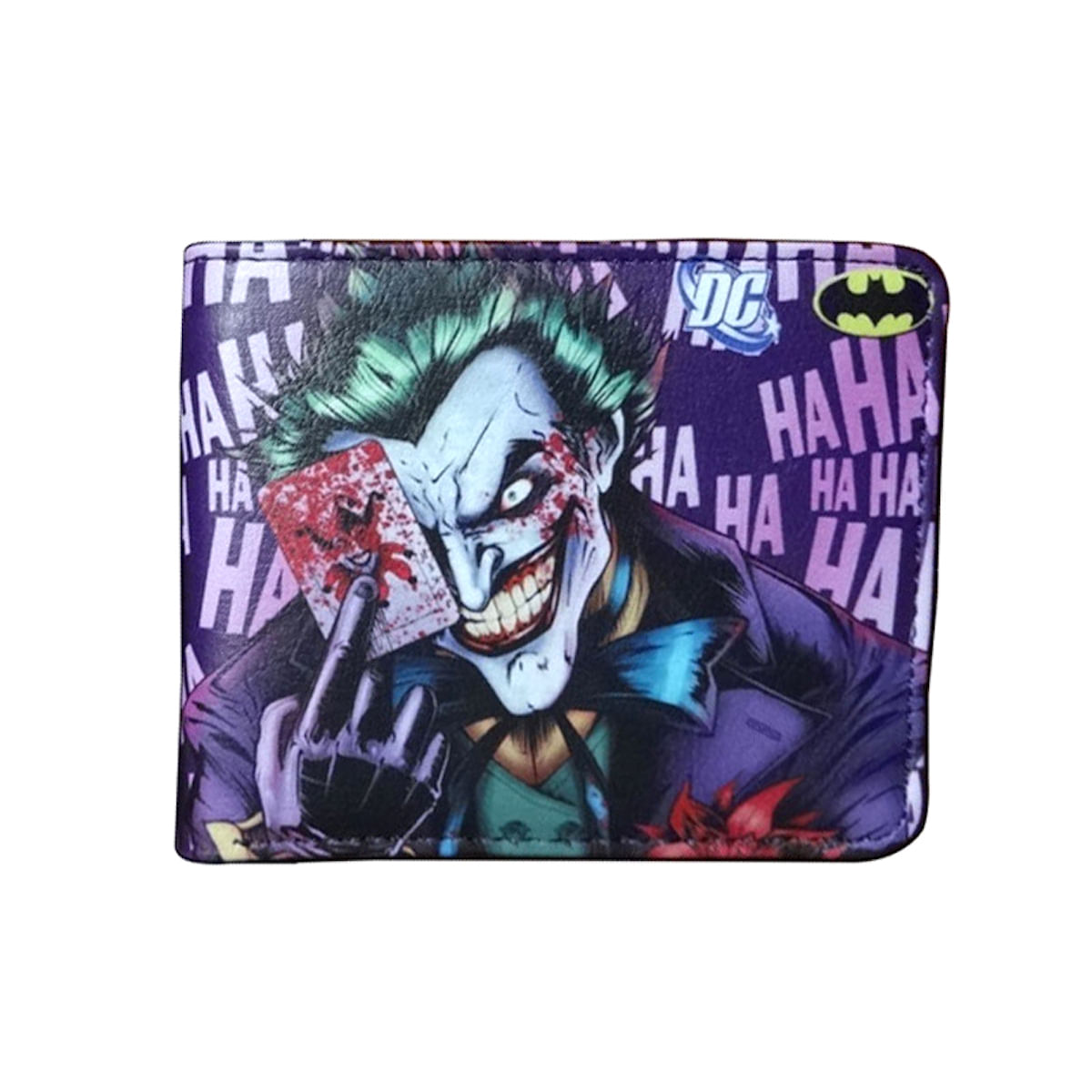 Carteira Curta Dobrável Em Couro Anime Wallet Jokers